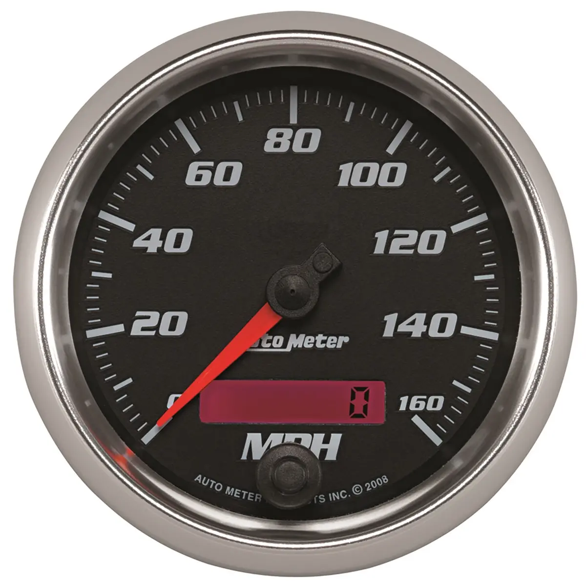 3-3/8 In. Speedometer 0-160 Mph Black Pro-Cycle 1