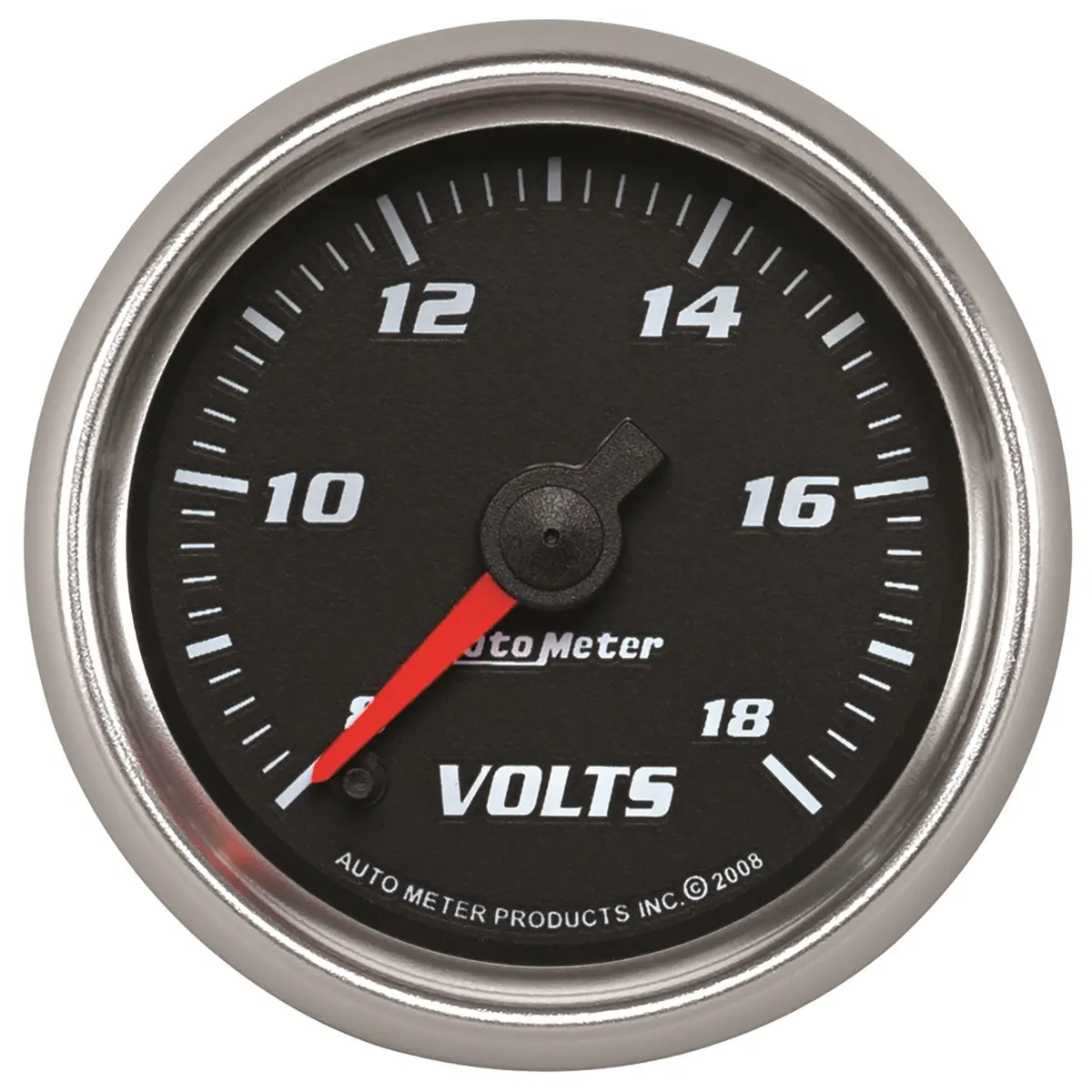 2-1/16 In. Voltmeter 8-18V Black Pro-Cycle 1