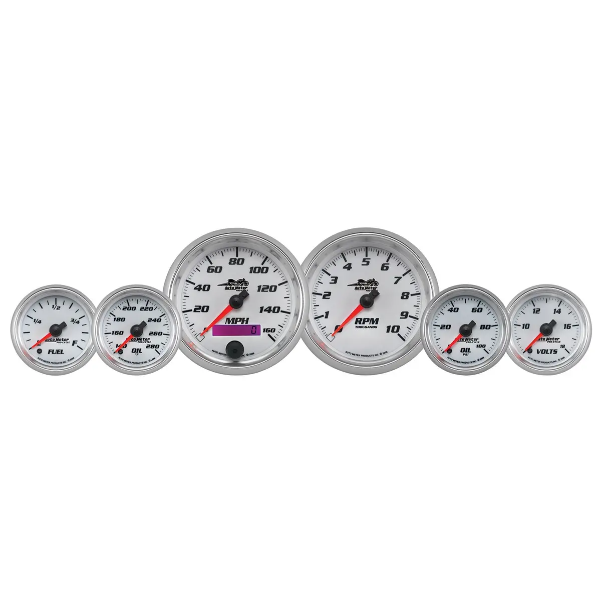 6 Piece Bagger Kit 160 Mph/0-10000 Rpm/100 Psi/140-280 Fahrenheit/8-18V/280Oe-0Of White Pro-Cycle 1