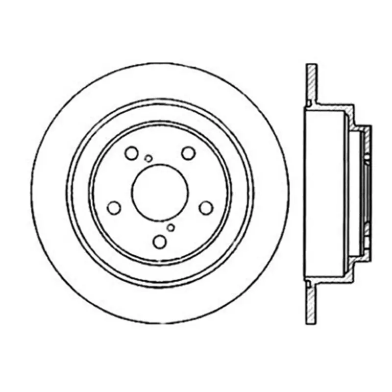 Stoptech Power Slot 02-05 Wrx Rear Right Sportstop Slotted Rotor 1