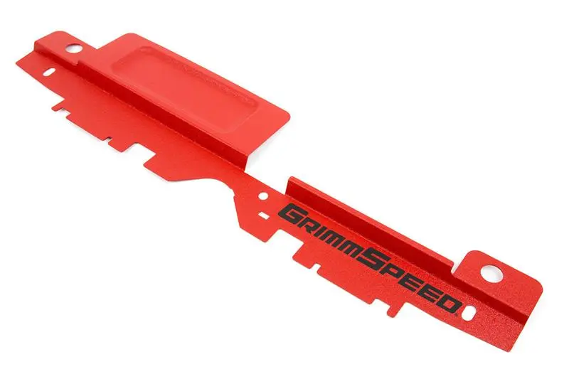 Grimmspeed 05-09 Subaru Legacy/Outback Radiator Shroud W/Tool Tray - Textured Red 1