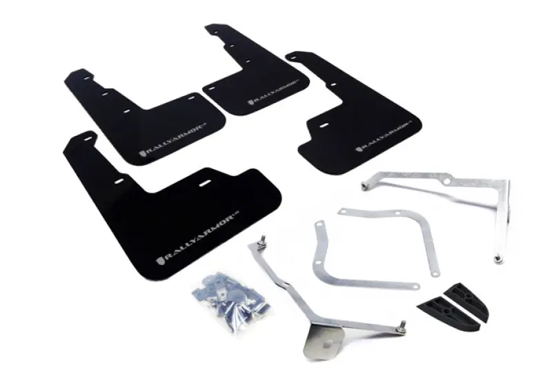 Rally Armor 15-21 Subaru Wrx/Sti Black Ur Mud Flap W/Silver Logo 1