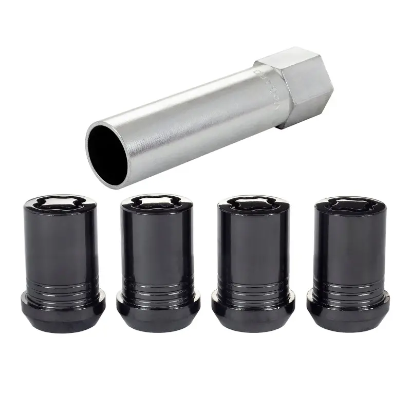 Mcgard Wheel Lock Nut Set - 4Pk. (Tuner / Cone Seat) M12x1.25 / 13/16 Hex / 1.24In. Length - Black 1