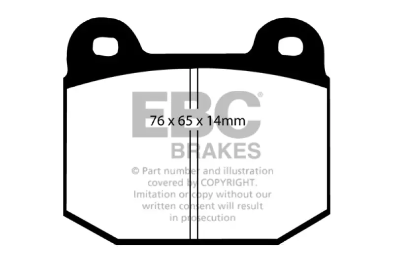 Ebc 03-04 Infiniti G35 3.5 (Manual) (Brembo) Bluestuff Rear Brake Pads 1