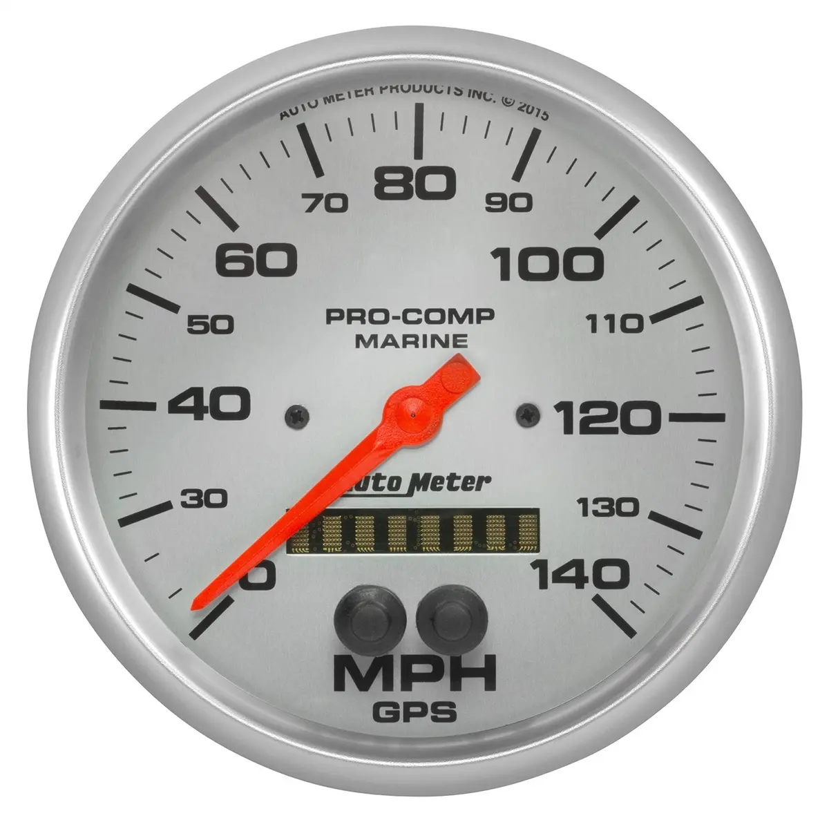 5 In. Gps Speedometer 0-140 Mph Marine Silver Ultra-Lite 1