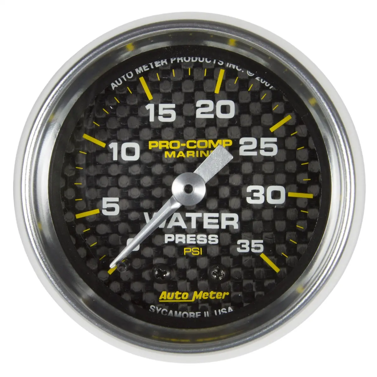 2-1/16 In. Water Pressure 0-35 Psi Marine Carbon Fiber 1