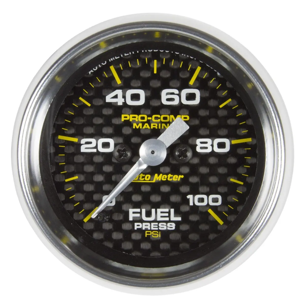2-1/16 In. Fuel Pressure 0-100 Psi Marine Carbon Fiber 1
