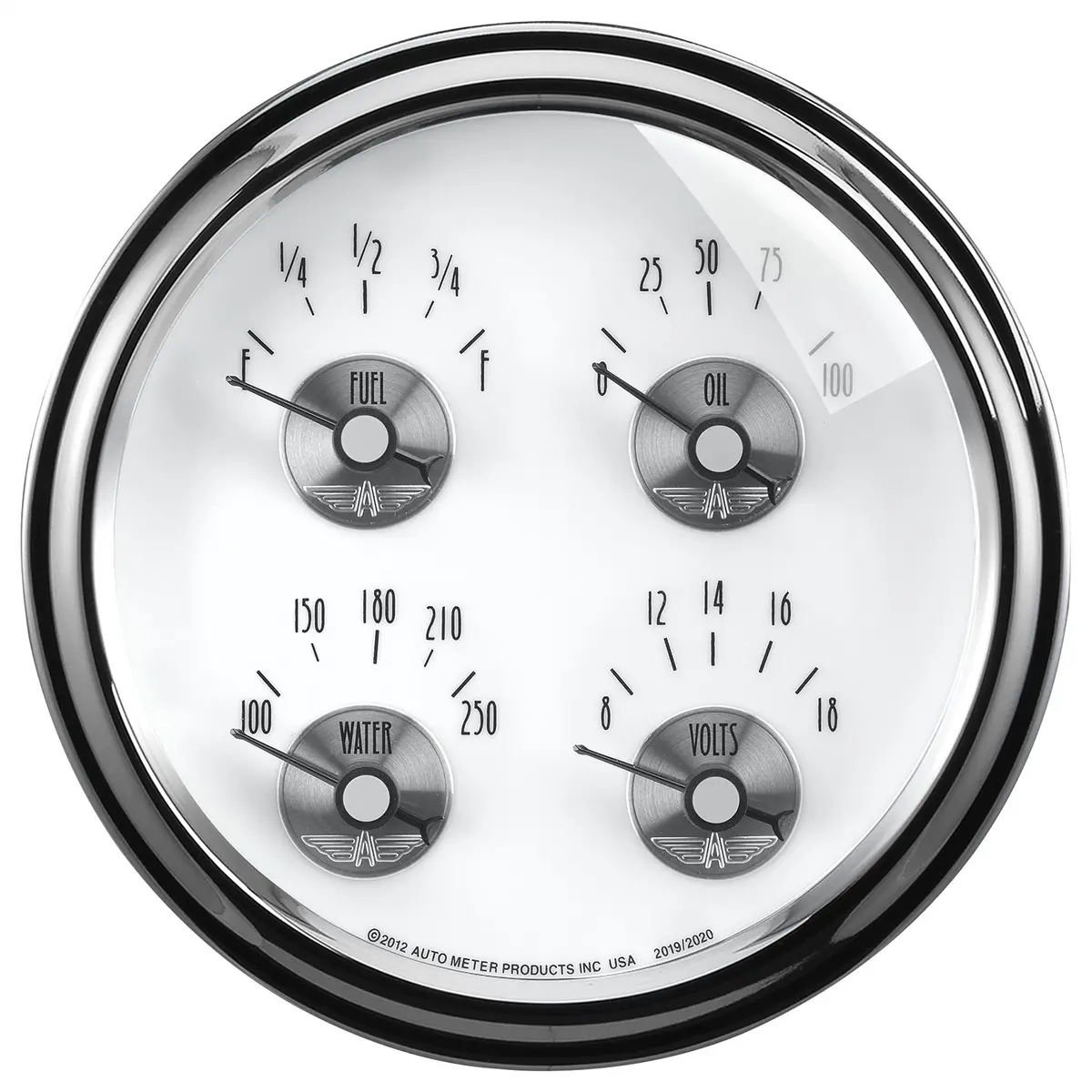 5 In. Quad Gauge 100 Psi/100-250 Fahrenheit/8-18V/240-33 O Prestige Pearl 1