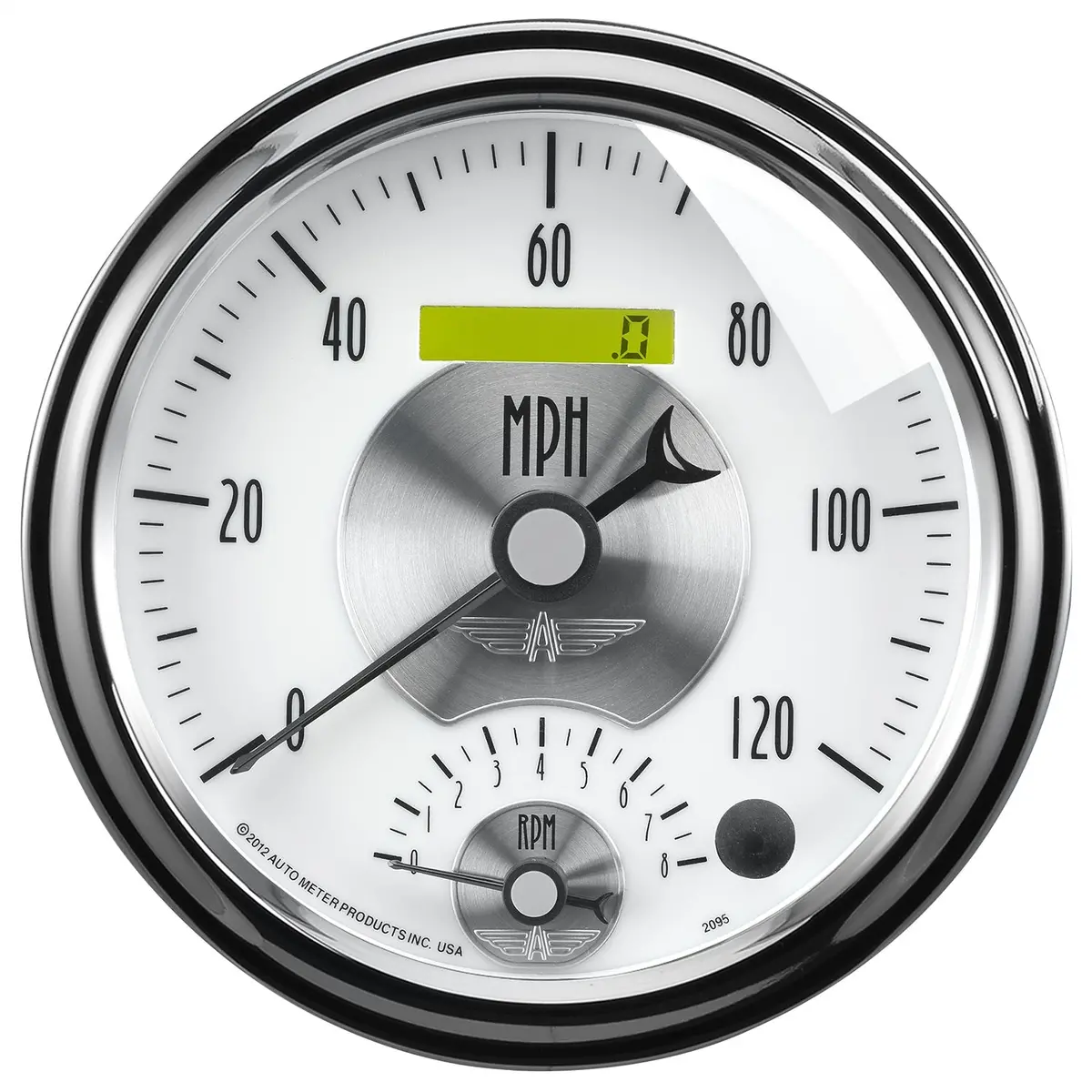 5 In. Tachometer/Speedometer Combo 8K Rpm/120 Mph Prestige Pearl 1