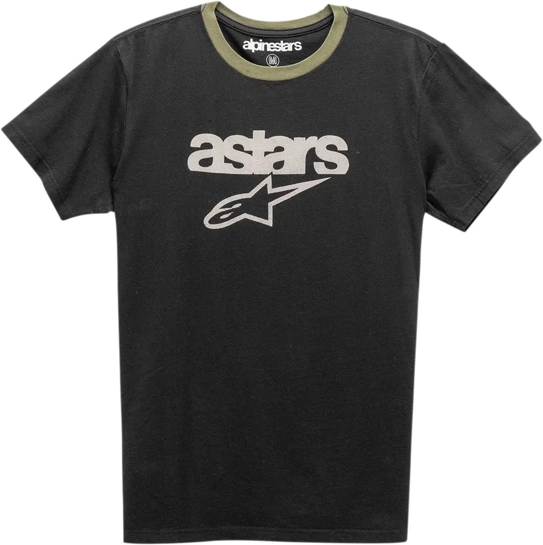 Alpinestars Match Crew Neck T-Shirt – Black/Military Camo, Size 2Xl (Model 12117401010692X) 1