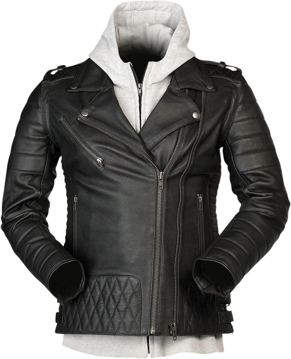 Z1R Women’S Ordinance 3-In-1 Convertible Motorcycle Jacket – Black, Size 2W 1