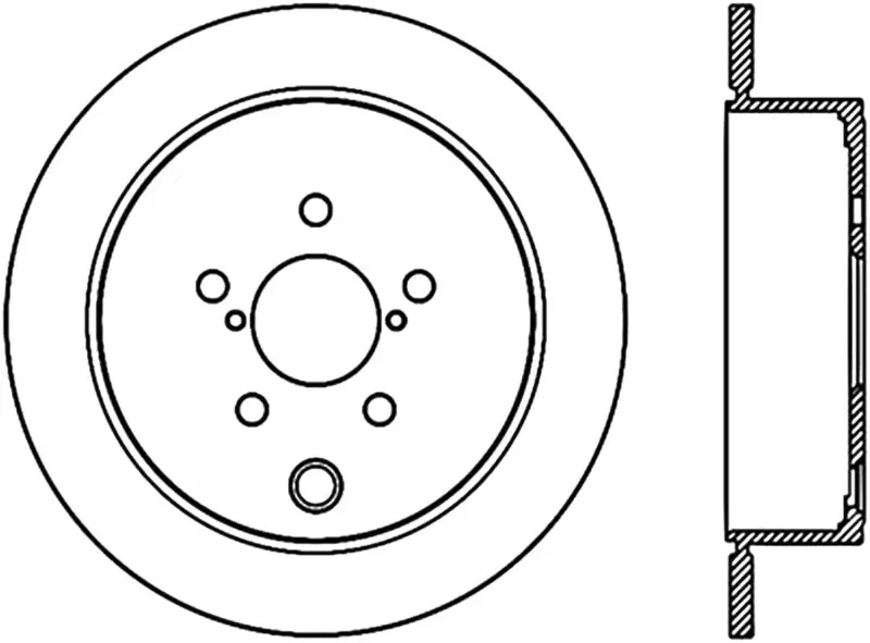Stoptech 09-10 Subaru Forester / 08-10 Impreza/Wrx Rear Cryo-Stop Rotor 1