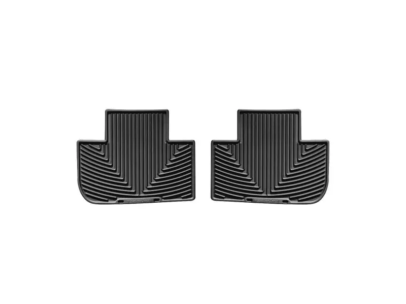 Weathertech 05+ Cadillac Sts Rear Rubber Mats - Black 1