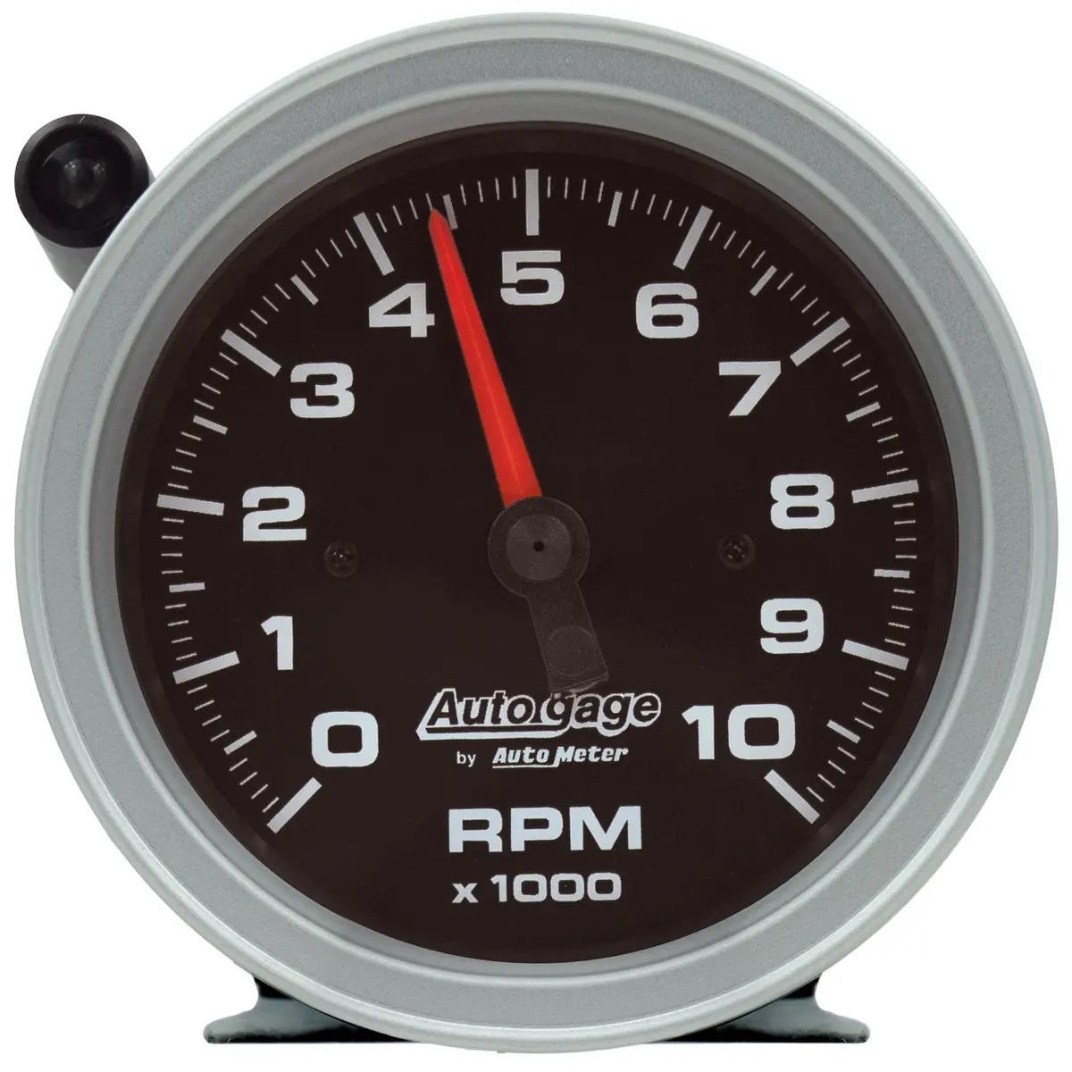 3-3/4 In. Pedestal Tachometer 0-10000 Rpm Black Dial W/External Shift-Light Auto Gage 1