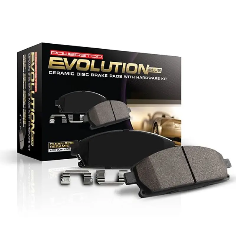 Power Stop 2021 Toyota Tacoma Front Z17 Evo Ceramic Brake Pads W/Hardware 1