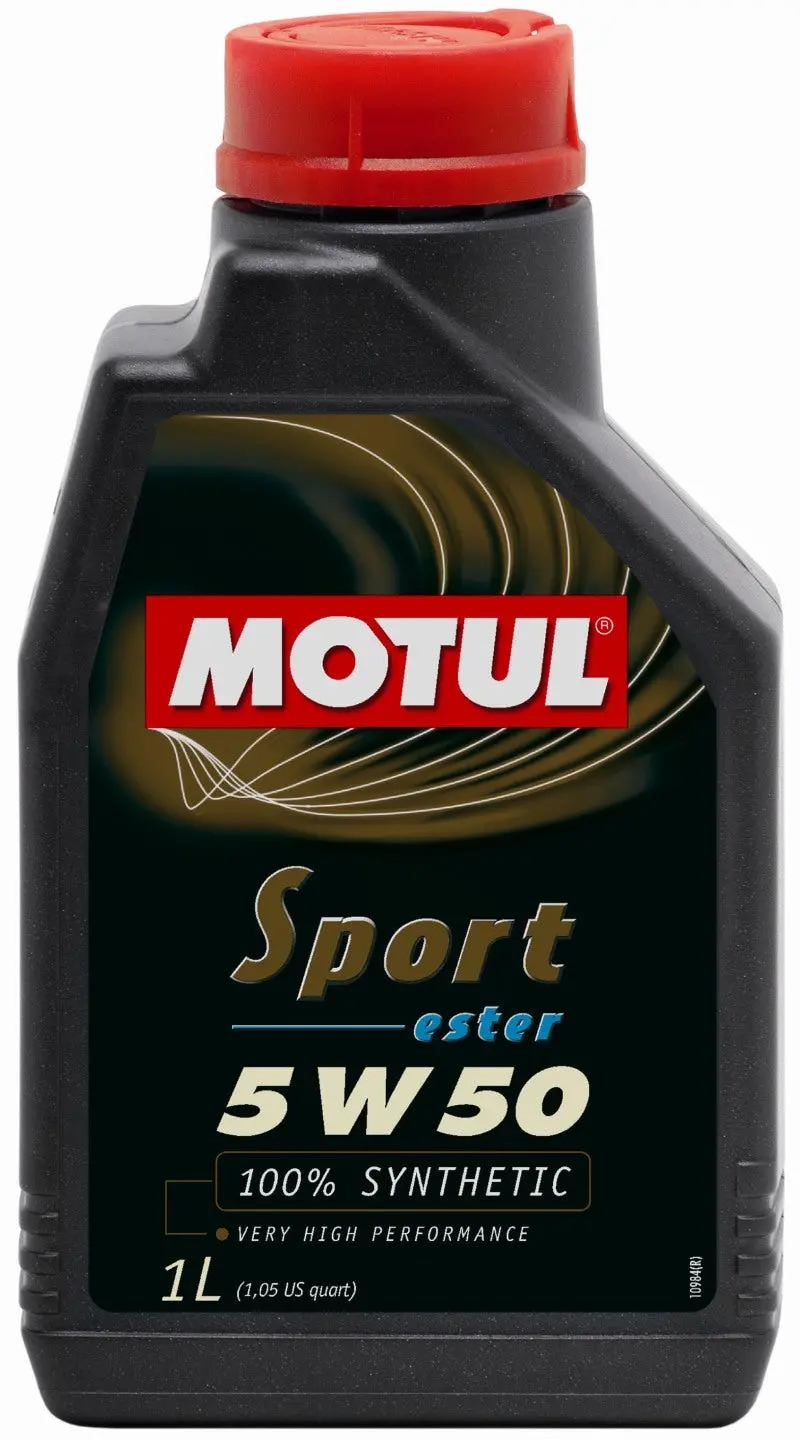 Motul Sport 5W-50 Full Synthetic Engine Oil – 1 Liter, Api Sm/Cf Certified 1