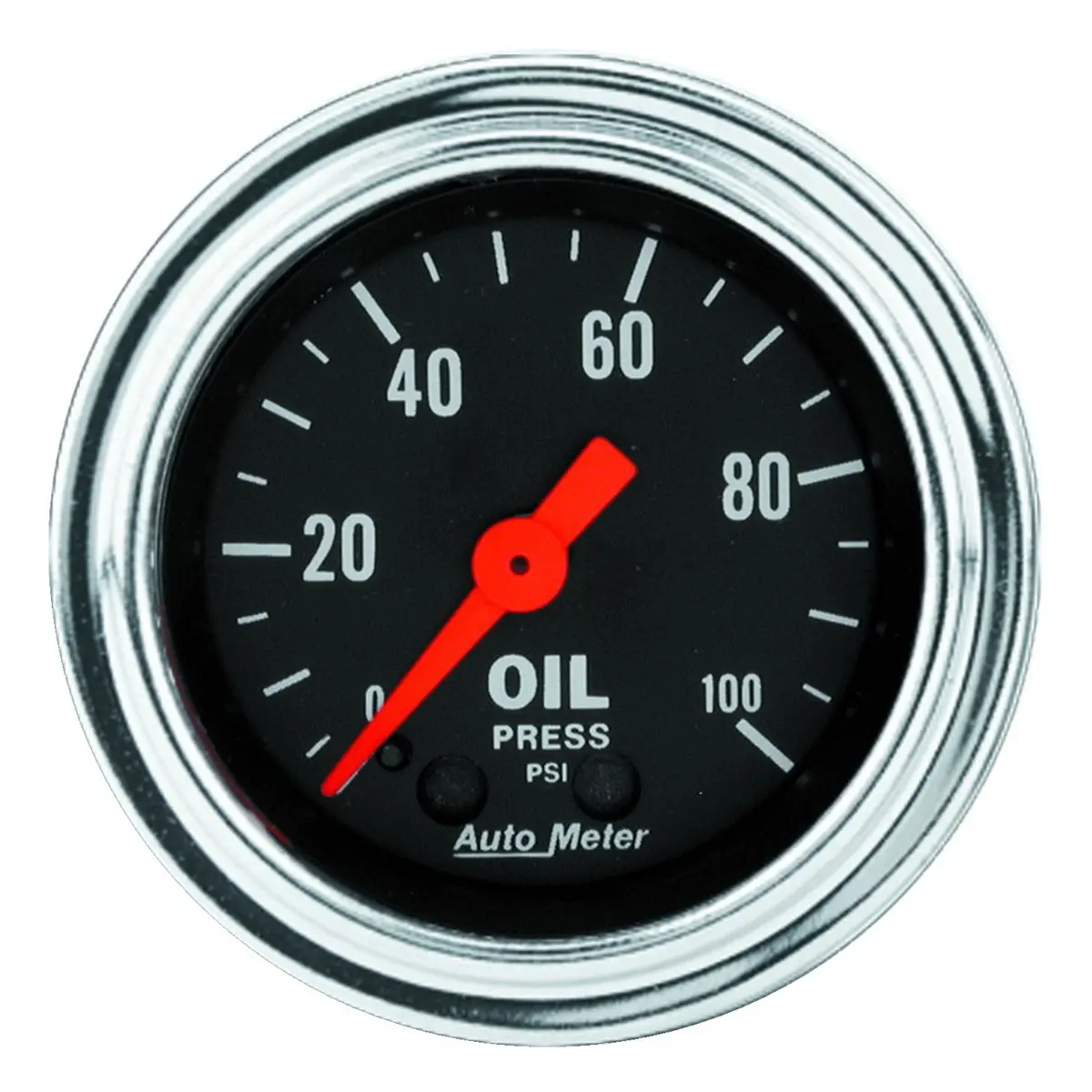2-1/16 In. Oil Pressure 0-100 Psi Traditional Chrome 1