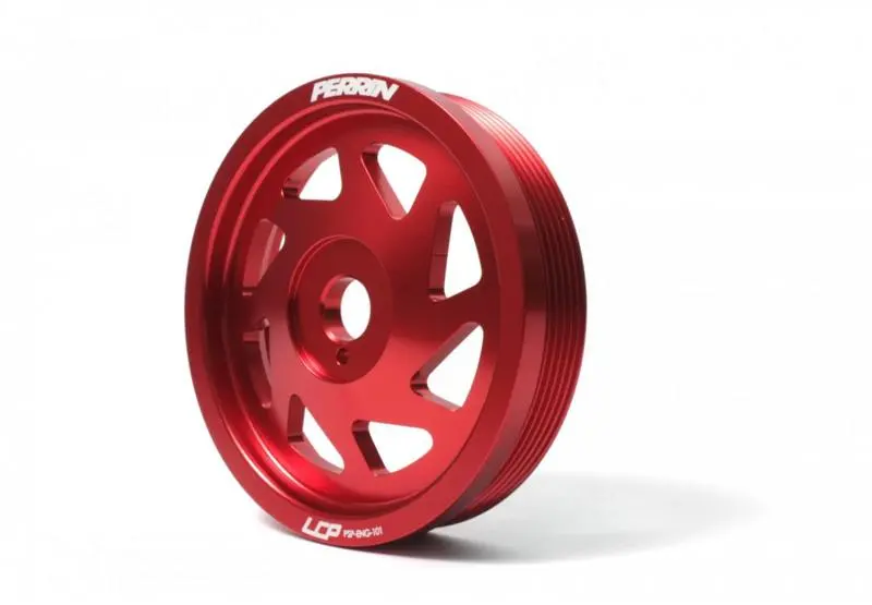 Perrin 15-18 Subaru Wrx / 13-20 Brz / 14-18 Fxt / 13-16 Crosstrek Lightened Crank Pulley - Red 1