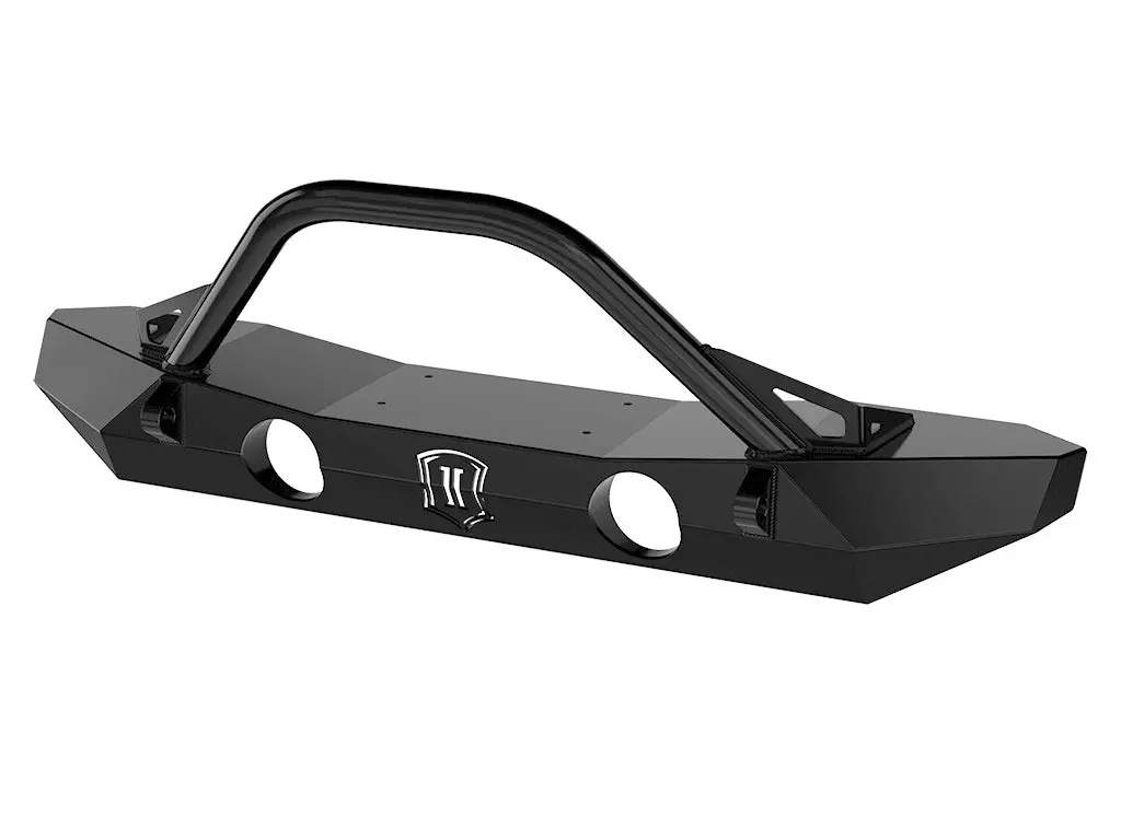 07-18 Jk Pro Series Mid Width Front Bumper W/ Bar 1