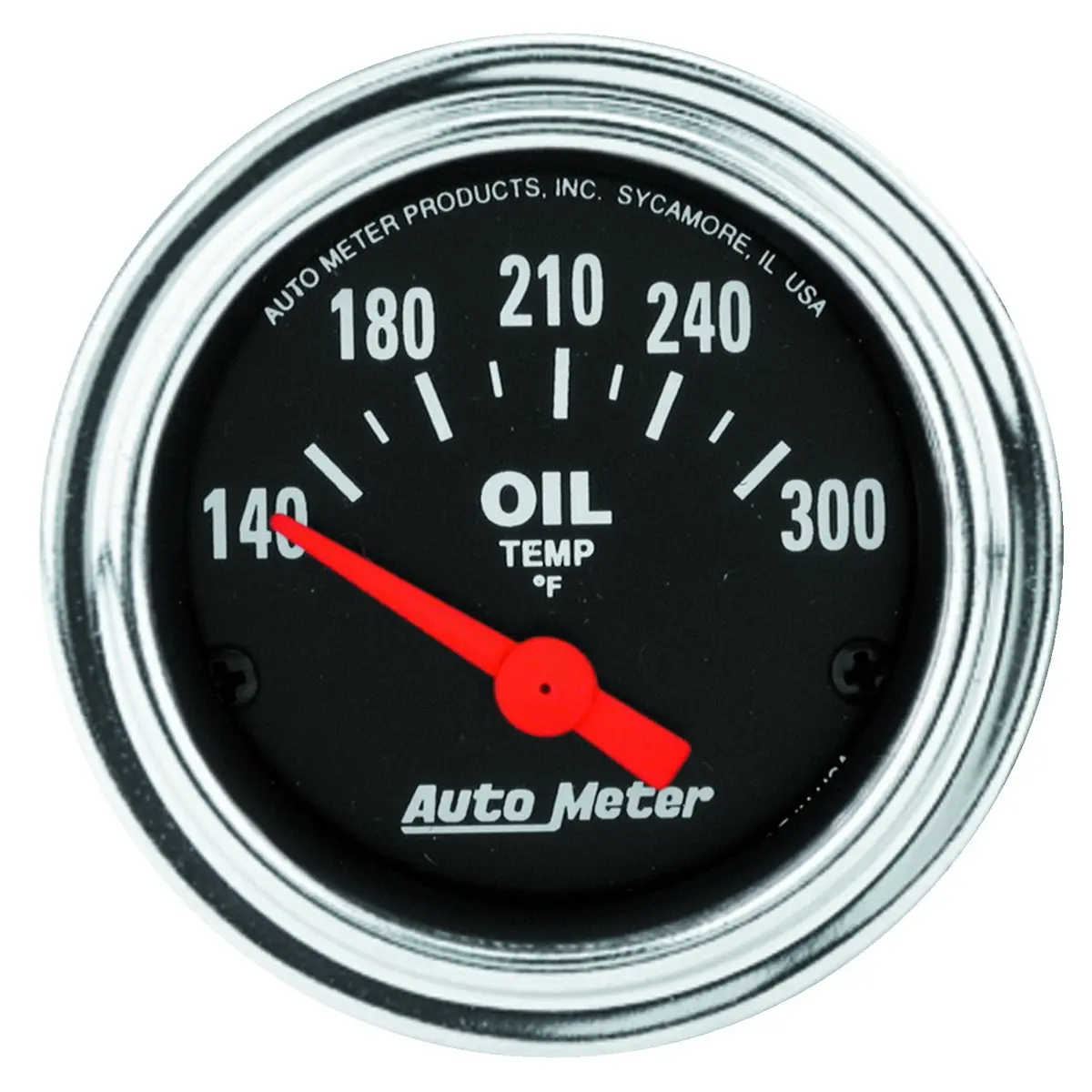 2-1/16 In. Oil Temperature 140-300 Fahrenheit Traditional Chrome 1
