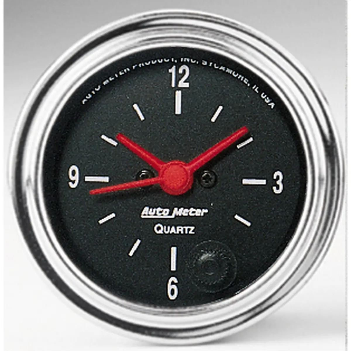2-1/16 In. Clock 12 Hour Traditional Chrome 1
