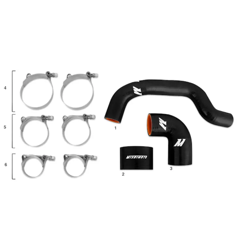 Mishimoto 04-07 Subaru Wrx Sti (Sti Only) Usdm Black Silicone Intercooler Hoses 1