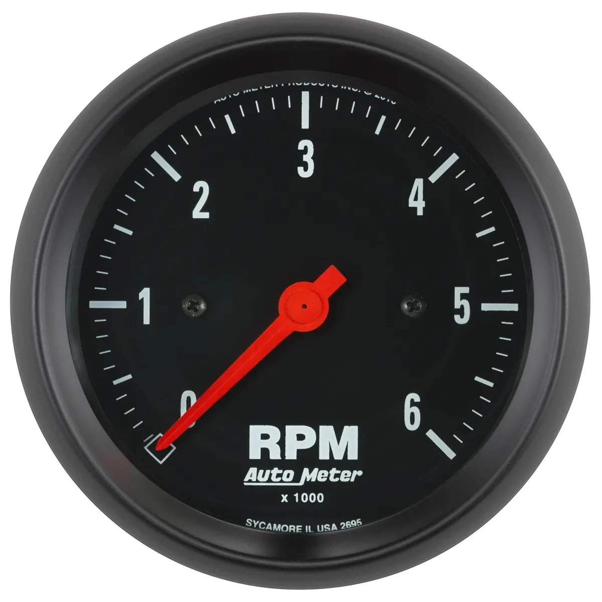 3-3/8 In. In-Dash Tachometer 0-6000 Rpm Z-Series 1