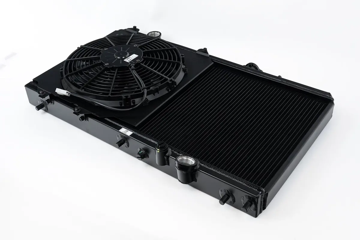 K-Swap 92-00 Honda Civic / 94-01 Acura Integra All-Aluminum Radiator - Black 1