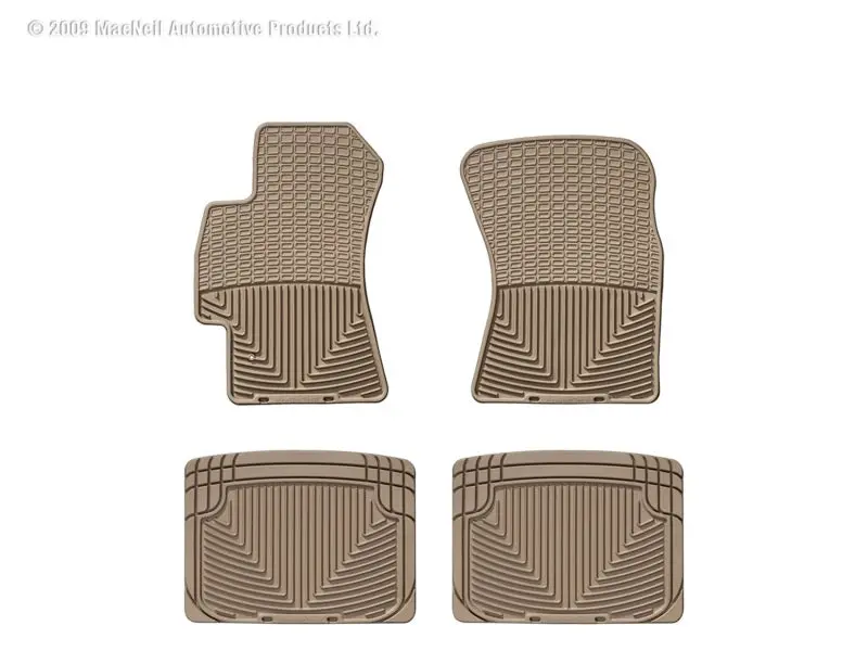 Wt Rubber Mats - Rear - Tan 1