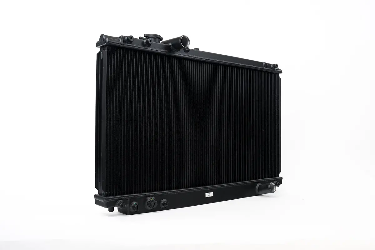 93-98 Toyota A80 Supra (Na/Tt) High-Performance All-Aluminum Radiator - Black 1