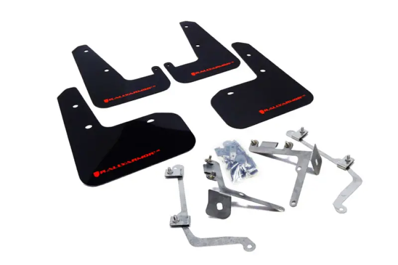Rally Armor 11-14 Subaru Wrx/Sti (Sedan Only) Black Ur Mud Flap W/Red Logo 1