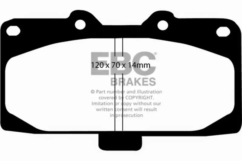 Ebc 89-95 Nissan Skyline (R32) 2.6 Twin Turbo Gt-R Redstuff Front Brake Pads 1