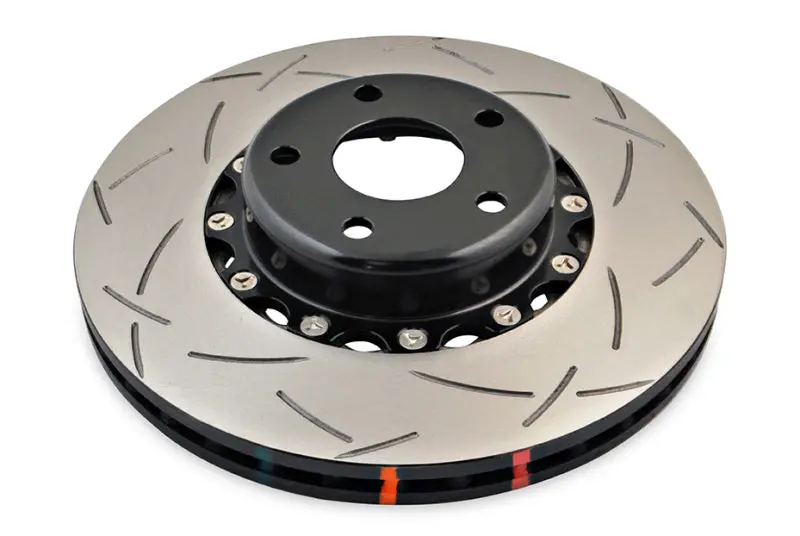 Dba 02-10 Wrx / 13+ Fr-S / 13+ Brz Premium  Front Slotted 5000 Series 2 Piece Rotor W/ Black Hat 1