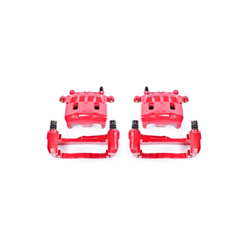 Power Stop 05-06 Saab 9-2X Front Red Calipers W/Brackets - Pair 1