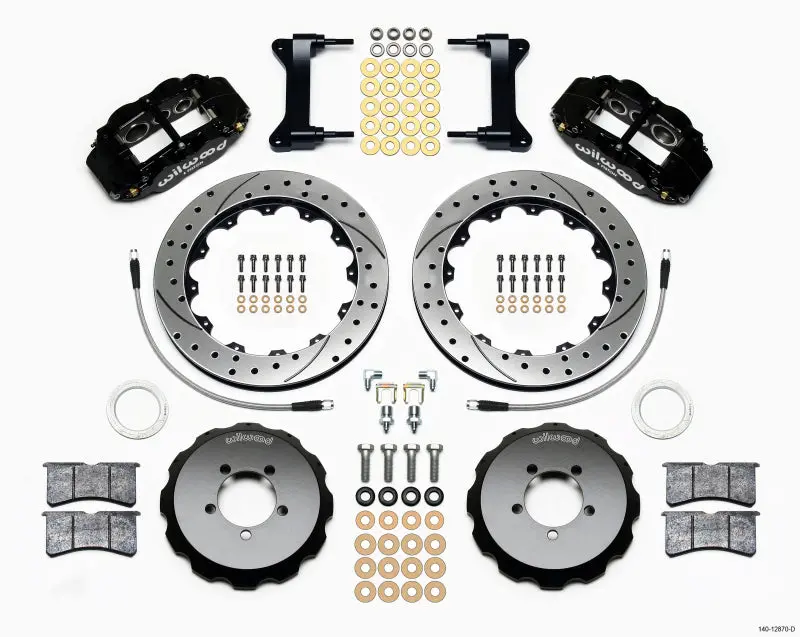 Wilwood Narrow Superlite 6R Front Hat Kit 12.88In Drilled 2012-Up Toyota / Scion Frs W/ Lines 1