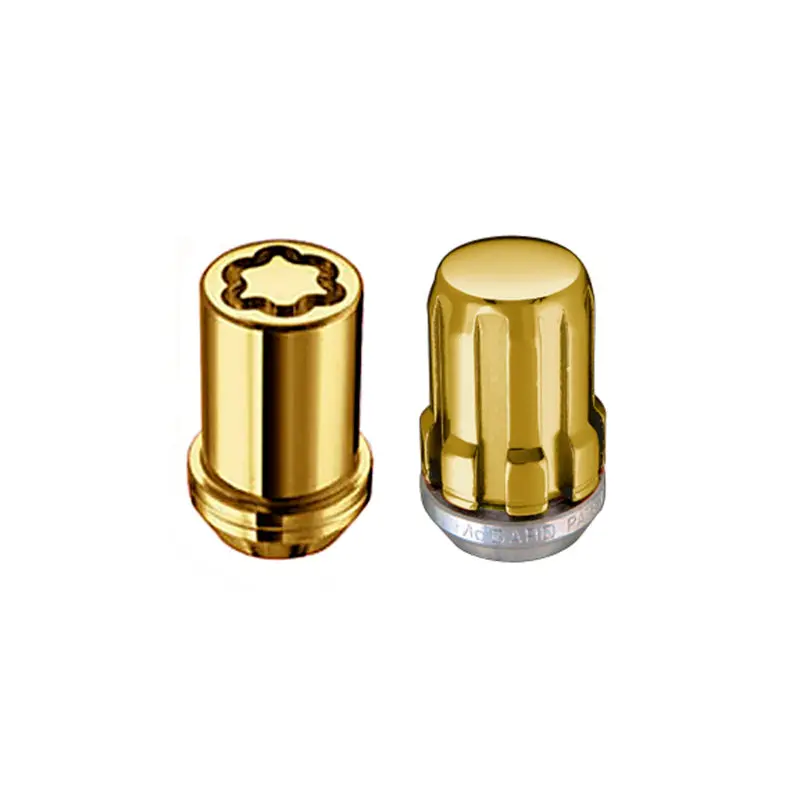 Mcgard Splinedrive Tuner 5 Lug Install Kit W/Locks & Tool (Cone) M12x1.25 / 13/16 Hex - Gold (Cs) 1