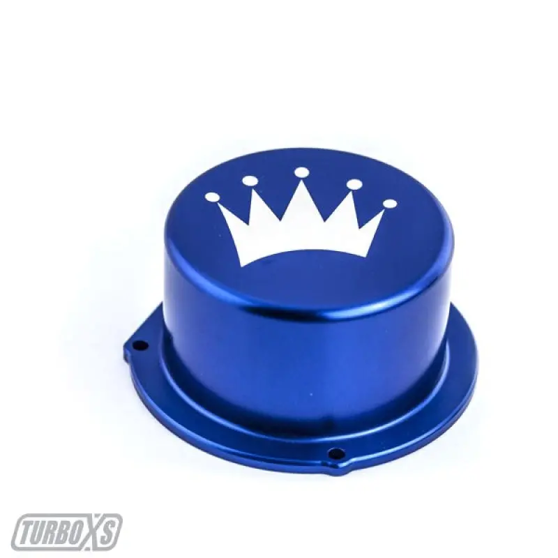 Turbo Xs 15-16 Subaru Wrx Billet Aluminum Vacuum Pump Cover - Blue 1