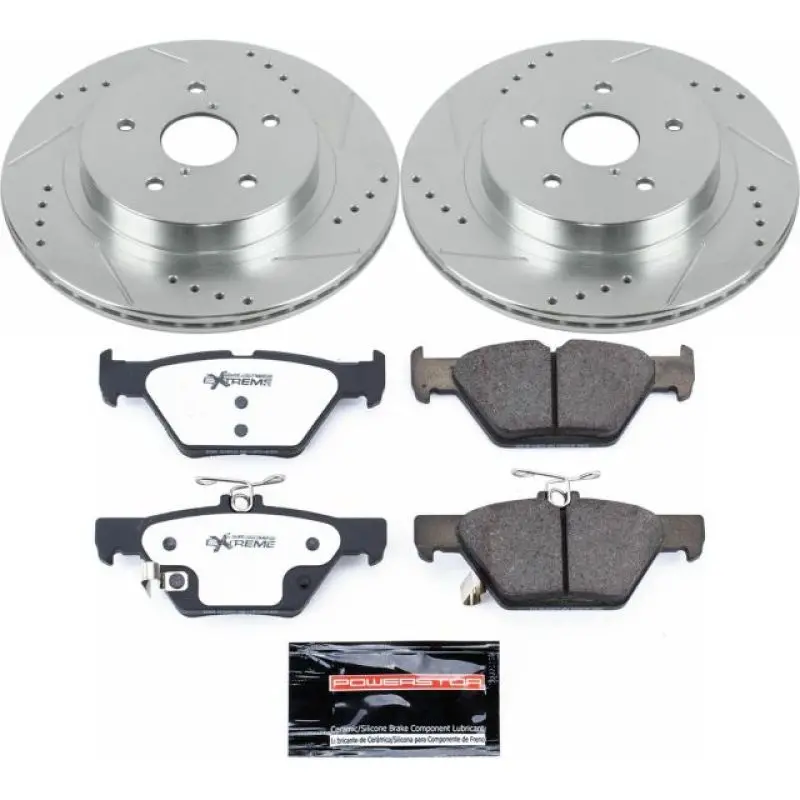 Power Stop 15-18 Subaru Legacy Rear Z26 Street Warrior Brake Kit 1