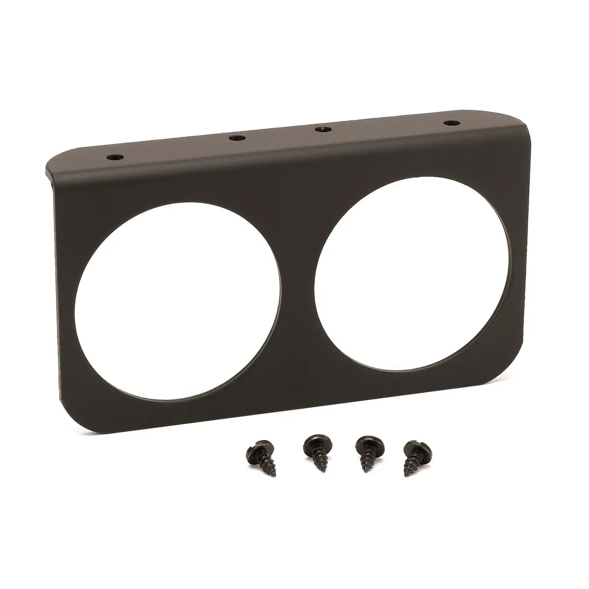 Gauge Mounting Panel Dual 2-5/8 In.  Black Aluminum 1