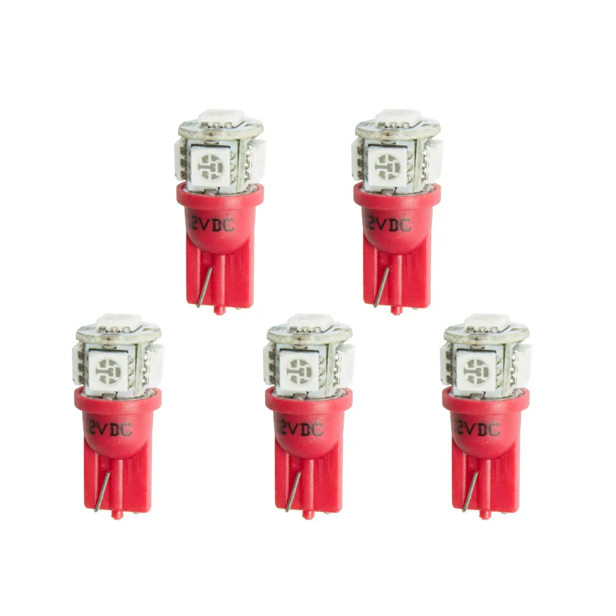 Led Bulb Replacement T3 Wedge Red 5 Pack 1