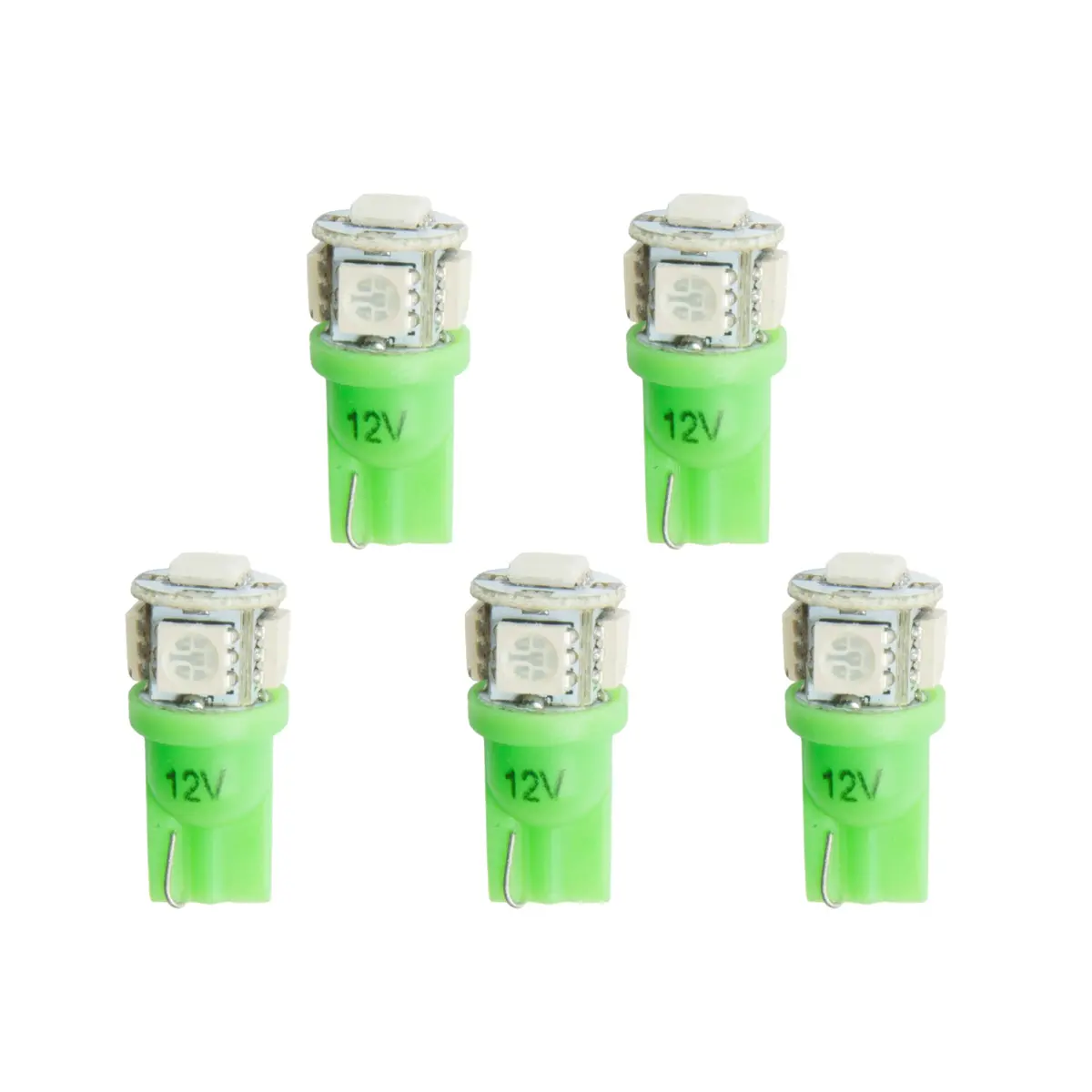 Led Bulb Replacement T3 Wedge Green 5 Pack 1