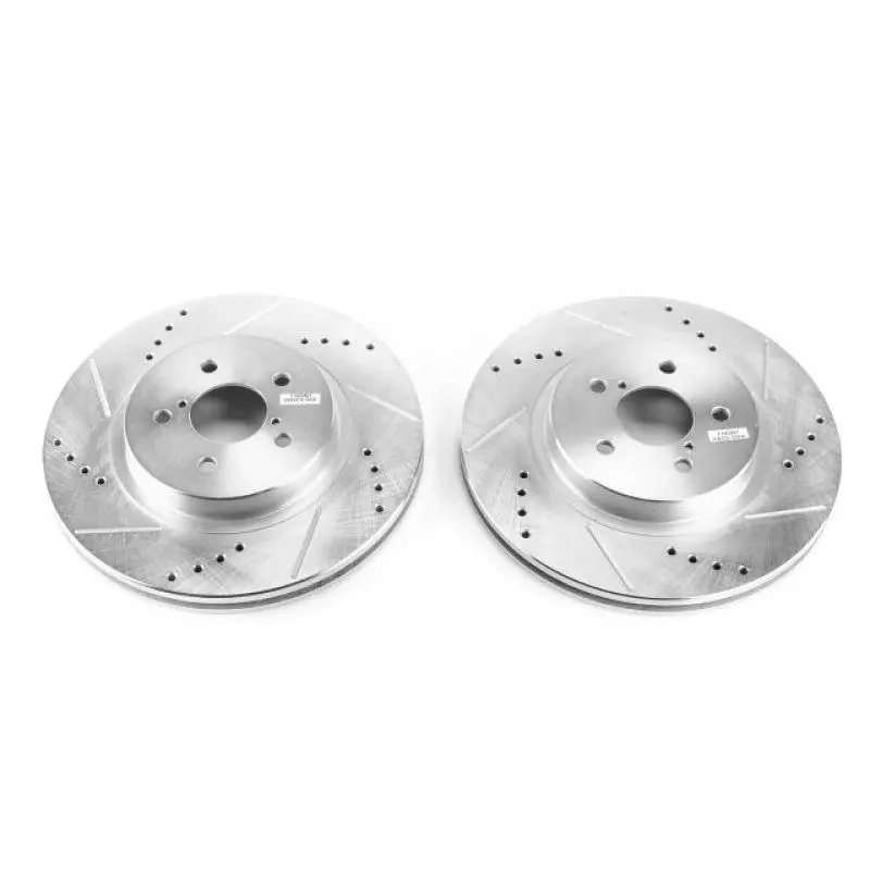 Power Stop 2019 Subaru Crosstrek Front Evolution Drilled & Slotted Rotors - Pair 1