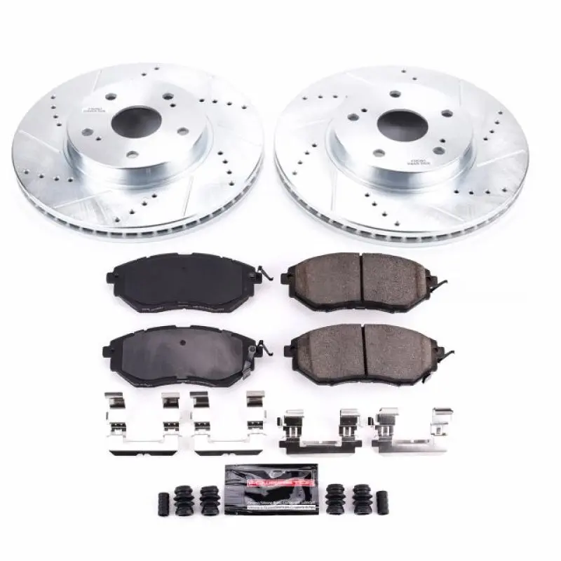 Power Stop 2015 Subaru Legacy Front Z23 Evolution Sport Brake Kit 1