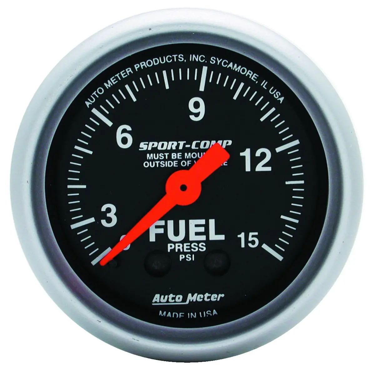 2-1/16 In. Fuel Pressure 0-15 Psi Sport-Comp 1
