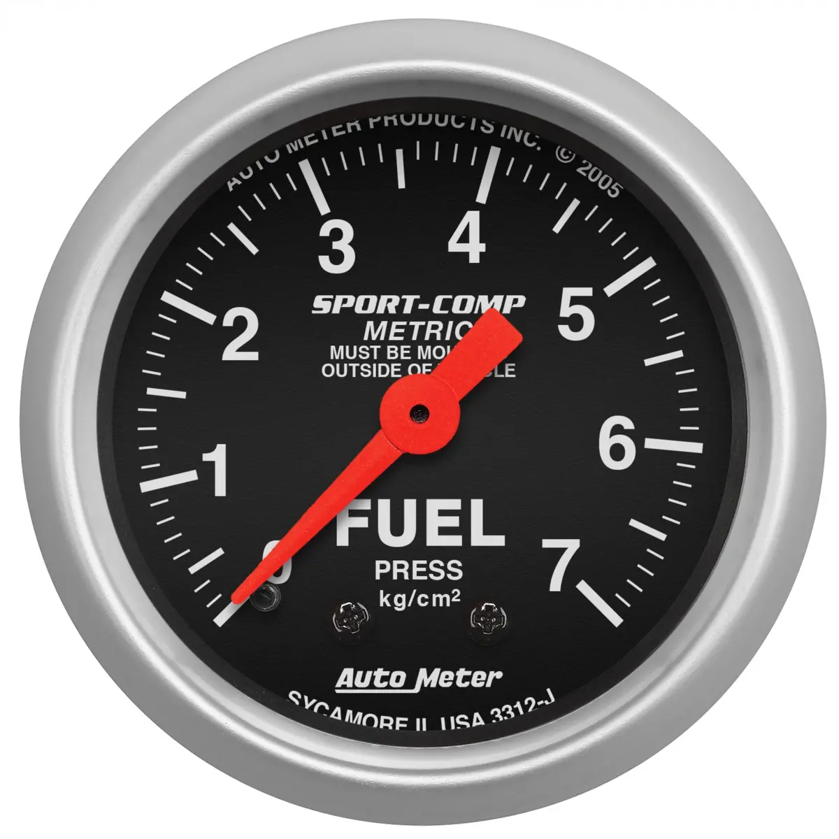 2-1/16 In. Fuel Pressure 0-7 Kg/Cm2 Sport-Comp 1