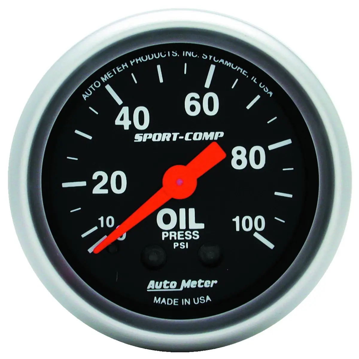 2-1/16 In. Oil Pressure 0-100 Psi Sport-Comp 1