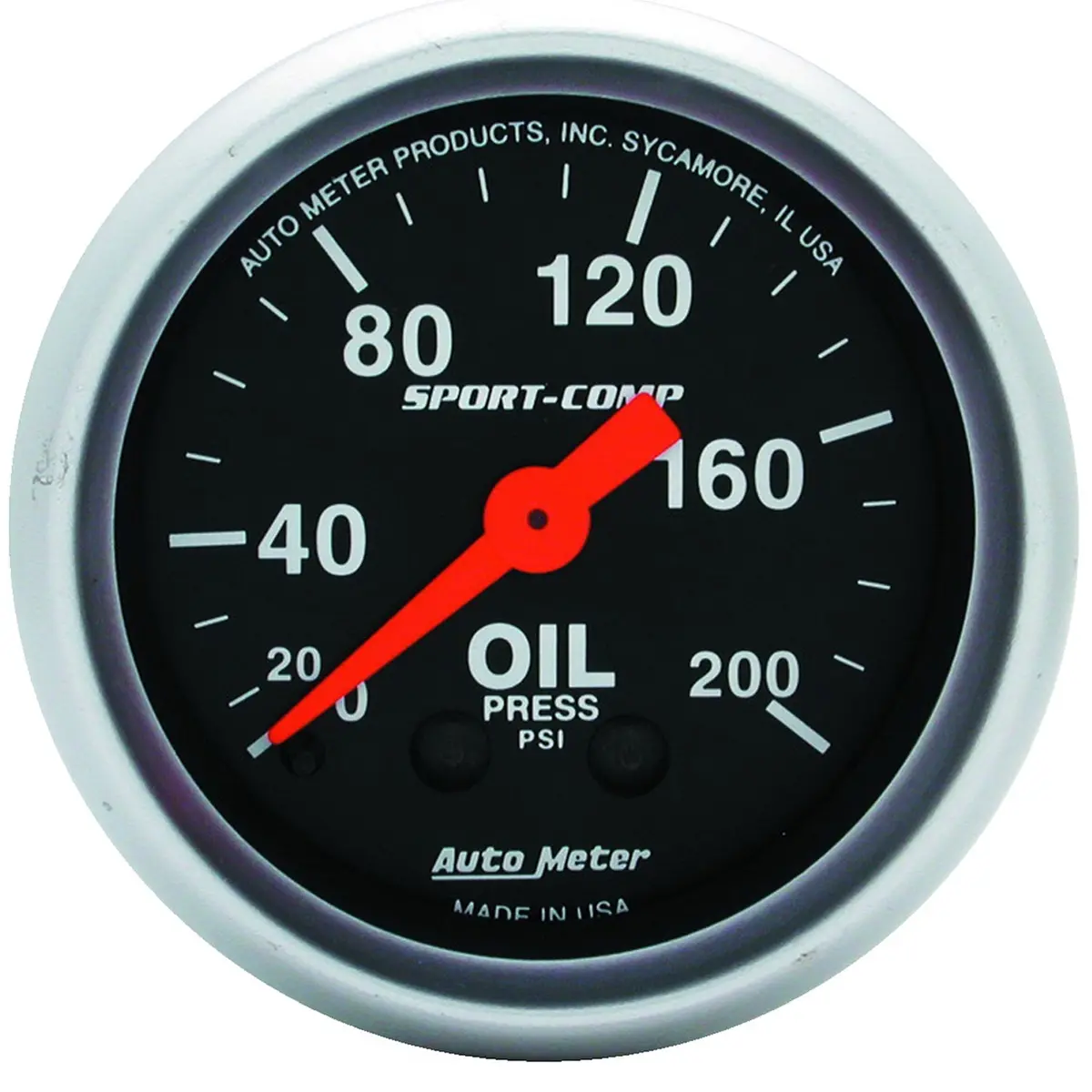 2-1/16 In. Oil Pressure 0-200 Psi Sport-Comp 1