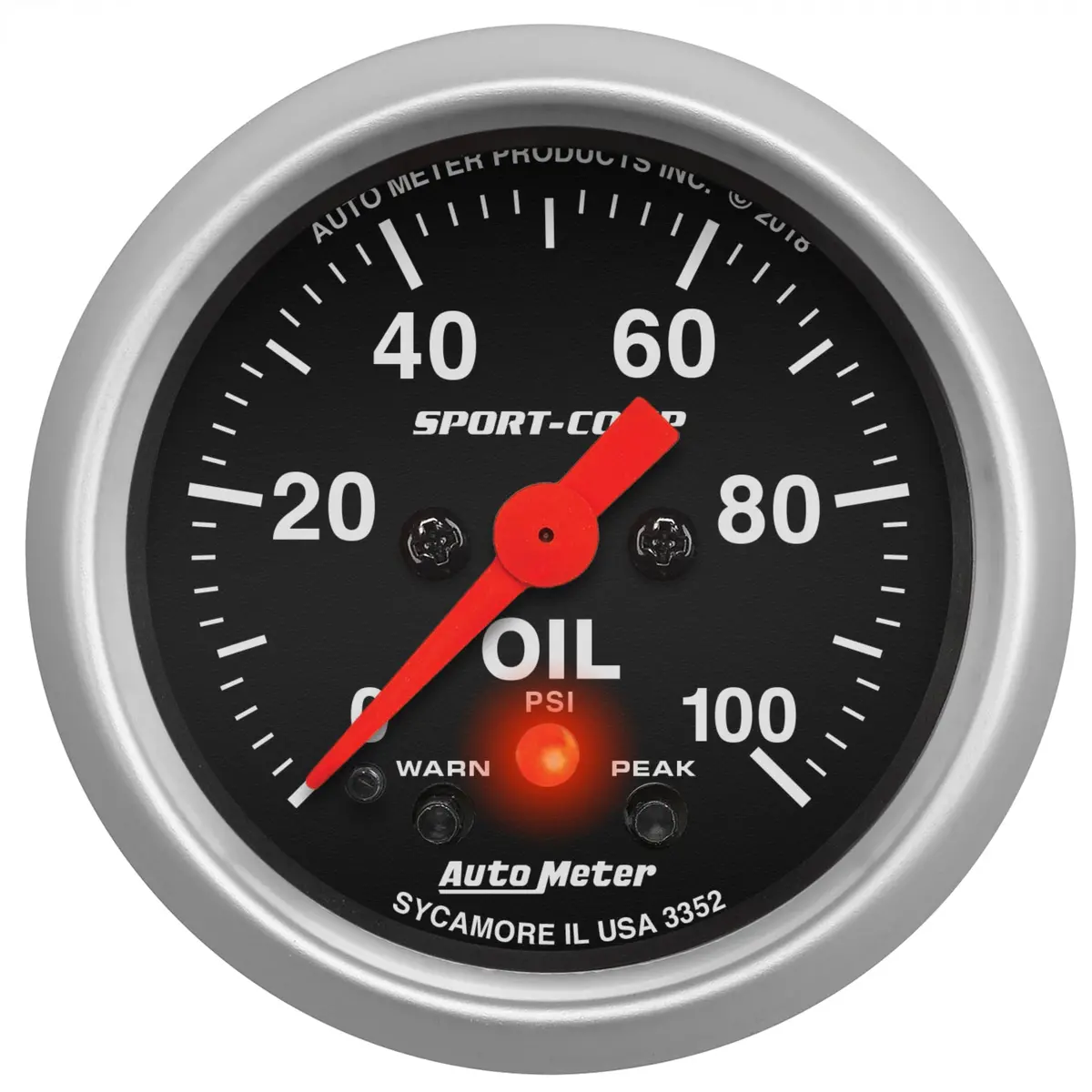 2-1/16 In. Oil Pressure 0-100 Psi Sport-Comp 1