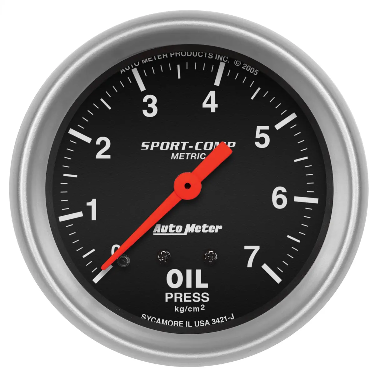 2-5/8 In. Oil Pressure 0-7 Kg/Cm2 Sport-Comp 1
