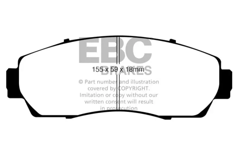 Ebc 07-09 Acura Rdx 2.3 Turbo Redstuff Front Brake Pads 1